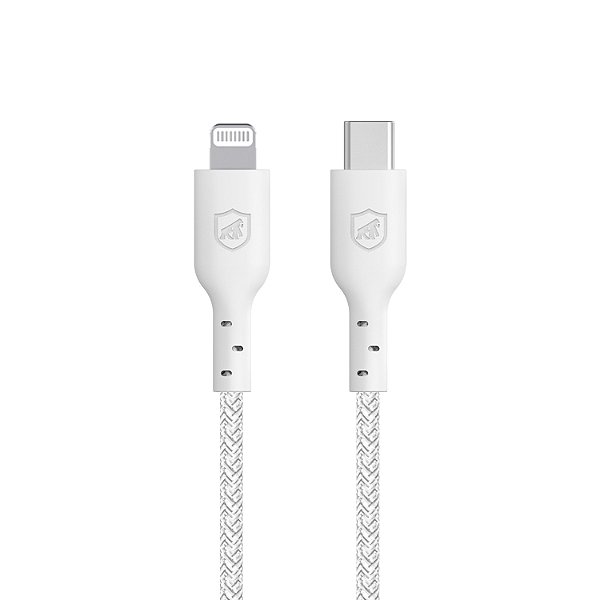 Cabo Ultra Safe GShield Lightning USB-C branco 1,5m