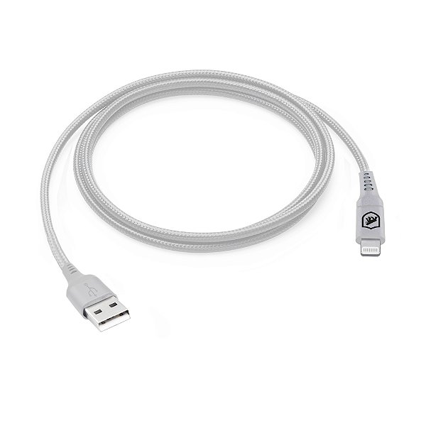 Cabo Survivor GShield Lightning USB-A branco 1,5m