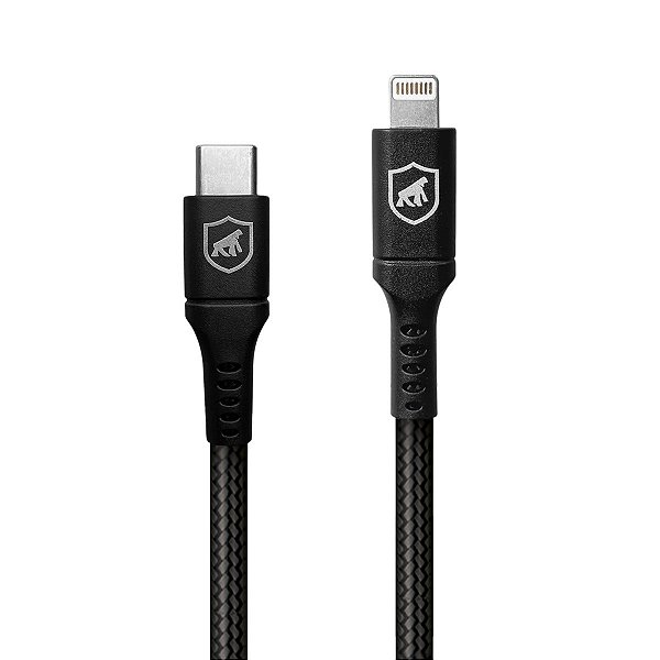 Cabo Survivor GShield Lightning USB-C preto 1,5m