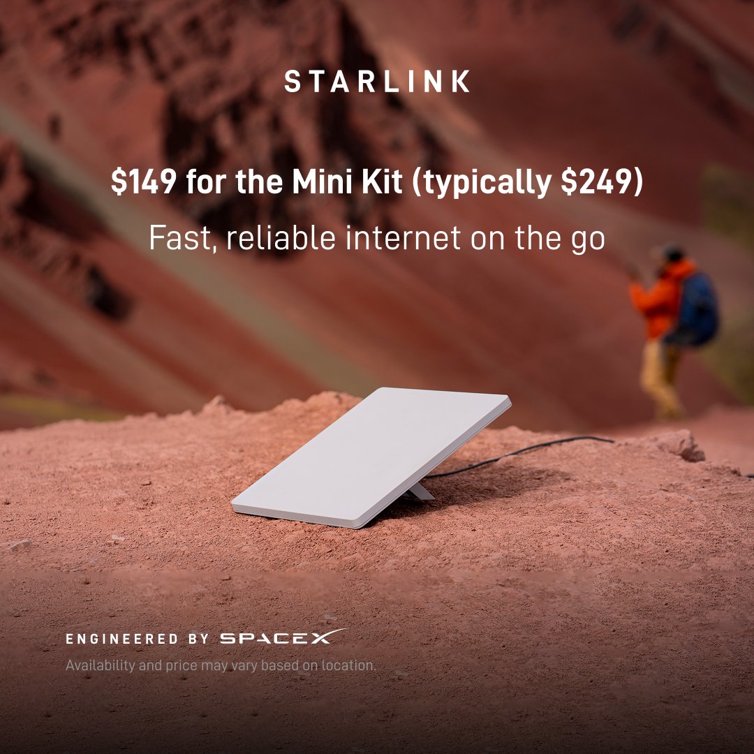 Kit Starlink Mini - Internet Via Satélite